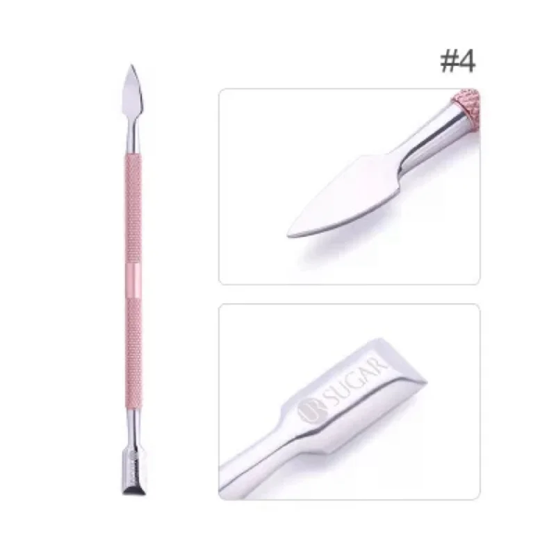 nail repair with growth-coat polish-Sugar cuticle Pusher 2way #4