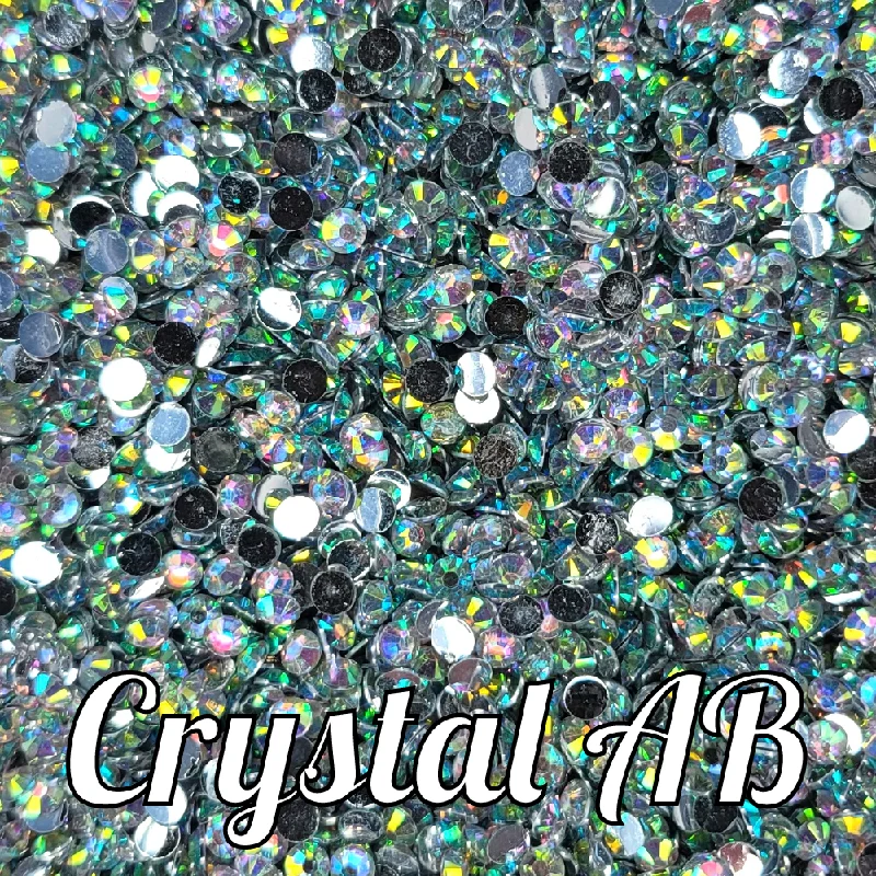 Nail rhinestone kick nails-Crystal AB Resin Rhinestones