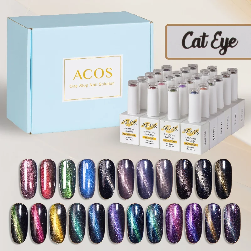 Nail art decoration sheer-ACOS Cat Eye Gel Collection Kit (22 colors)