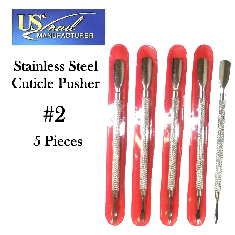 nail repair for nail corner fixes-US Nail Cuticle Pusher & Cleaner (#2 Red)