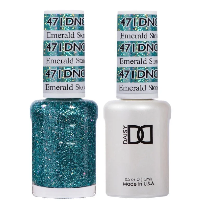 nail polish pillar white-DND / Gel Nail Polish Matching Duo - Emerald Stone 471