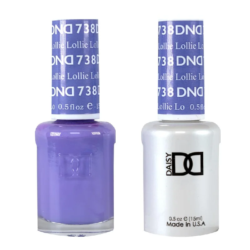 nail polish candelabra flame-DND / Gel Nail Polish Matching Duo - Lollie 738