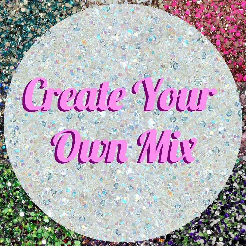 Nail rhinestone fix methods-Create Your Own Resin Rhinestone Mix