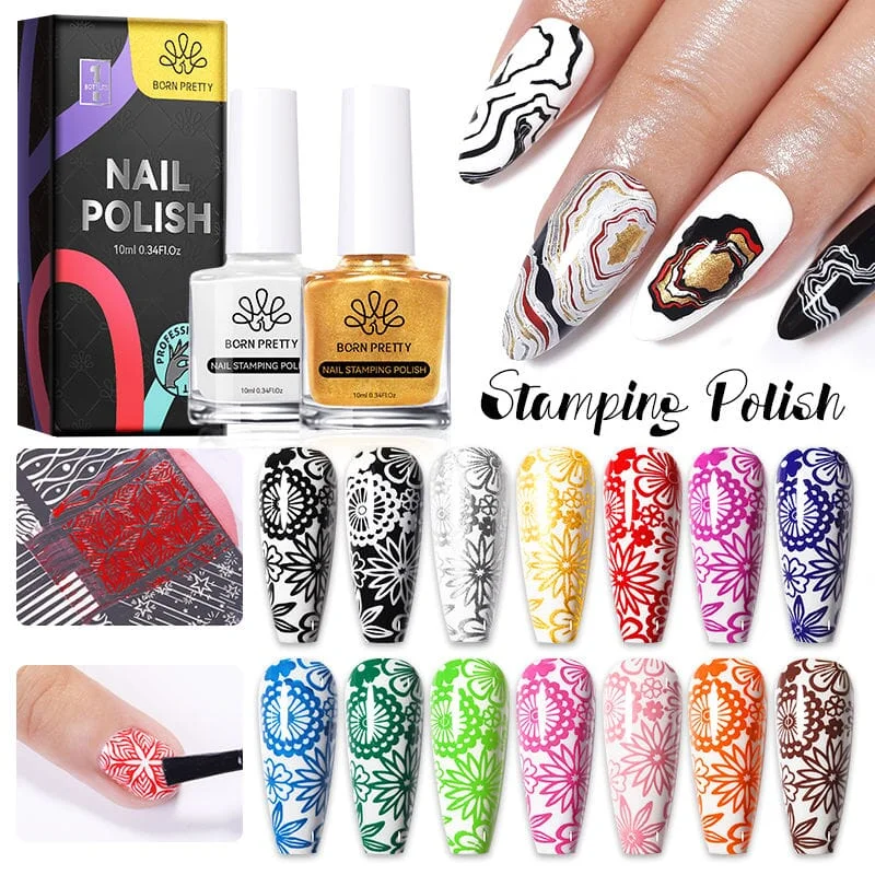 nail polish inn stay-Stamping Nail Polish Born Pretty