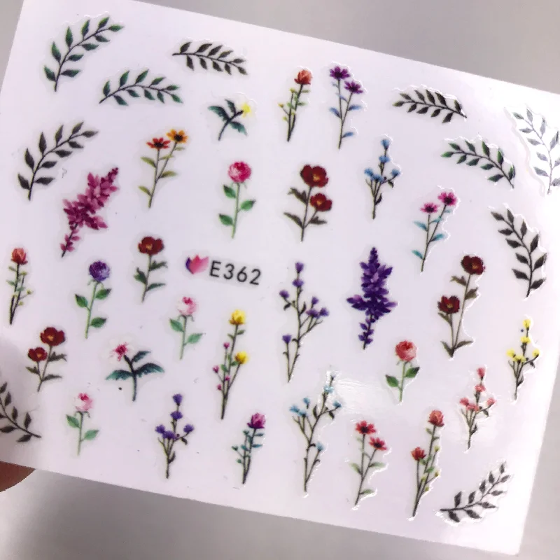 Nail art decoration gleam-Wild Flower Stickers