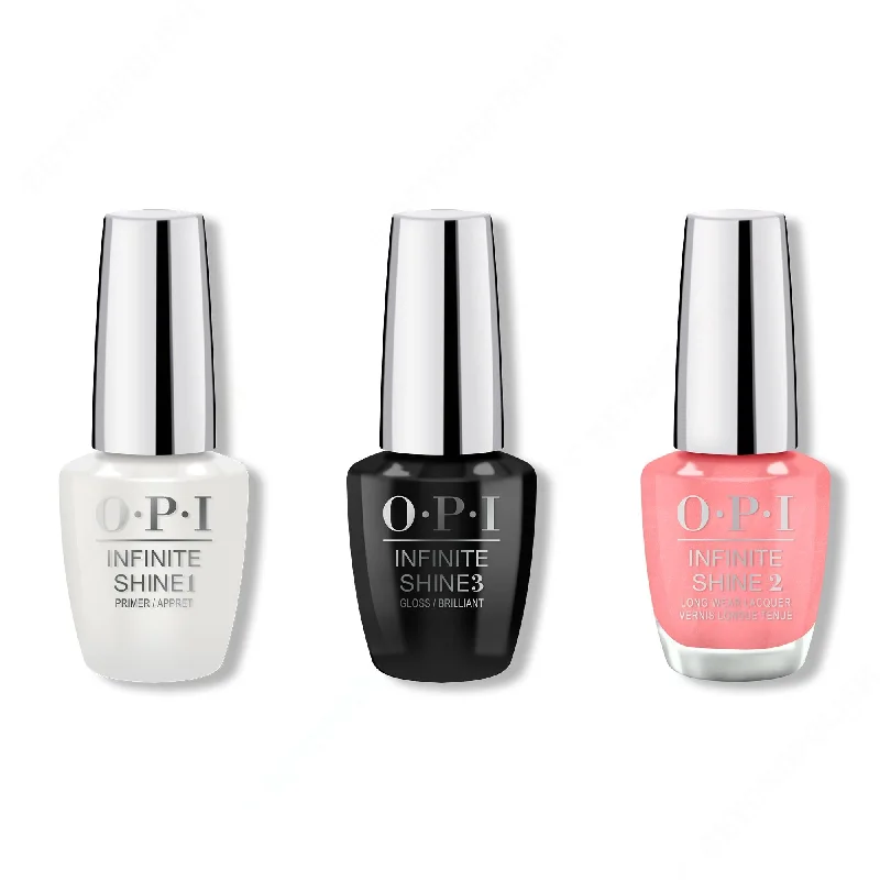 nail polish estate gate-OPI - Infinite Shine Combo - Base, Top & Snowfalling For You - #HRM37