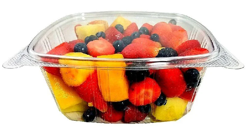 Nail art decoration daydream-64 oz. Clear Hinged Deli Fruit Container 200/CS