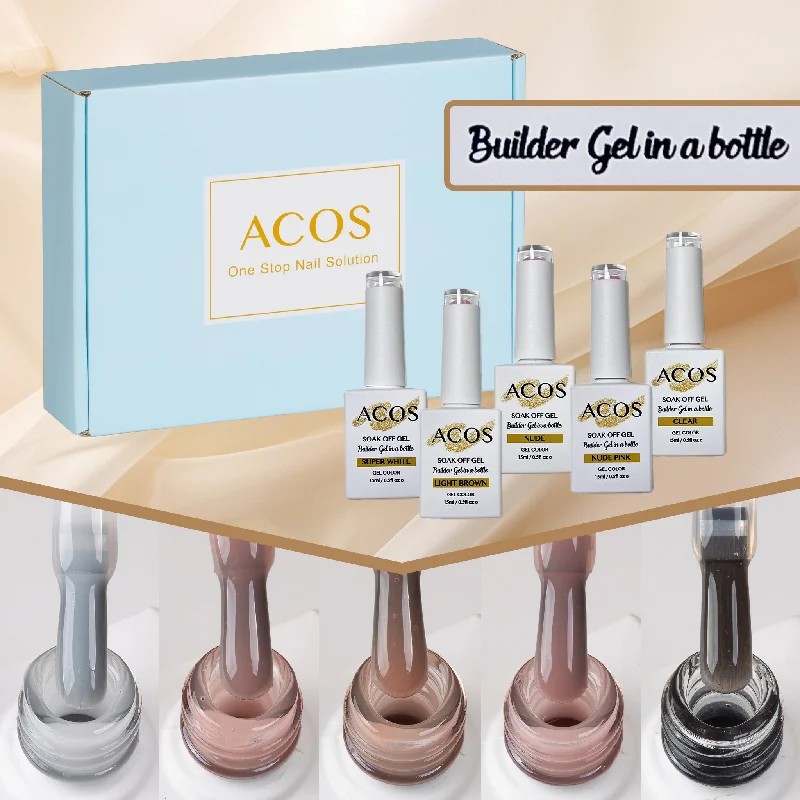 Nail art decoration solid-ACOS Builder Gel In A Bottle Collection Kit