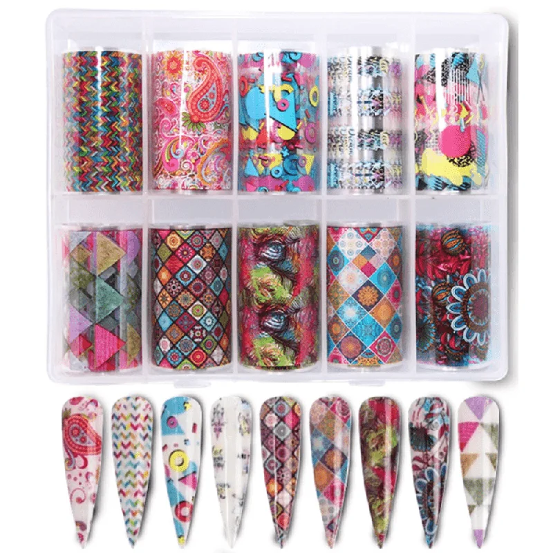 Nail art decoration equilibrium-Foil Case - Retro