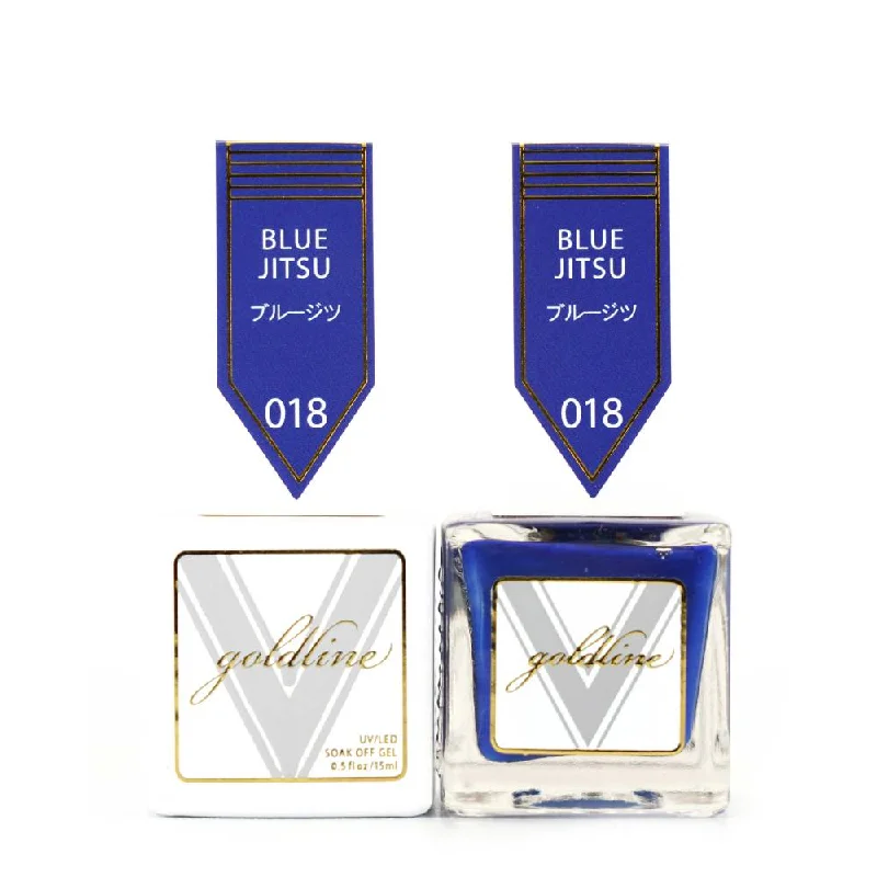 nail polish pond bridge-VETRO Gold Line Gel Polish - 018 Blu Jitsu