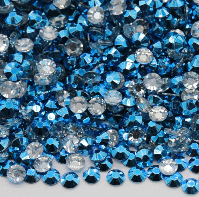 Nail rhinestone word flair-Metallic Blue