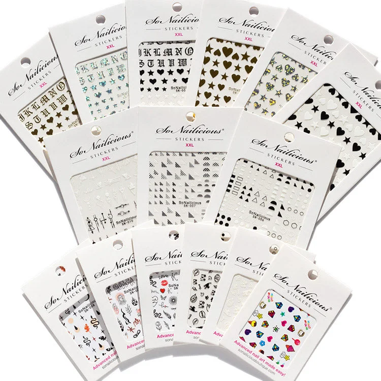 Nail art decoration chaotic-LIMITED EDITION: All-In-One FALL IN LOVE Nail Sticker Set - SAVE 30% - ONLY 1 LEFT!