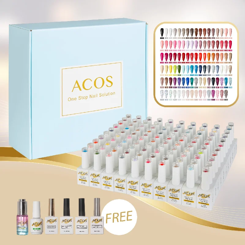 Nail art decoration translucent-ACOS Gel Polish Kit 101 Colours