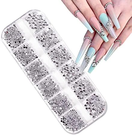 Nail rhinestone shed-free-Crystal Nail Art Rhinestones Decoration