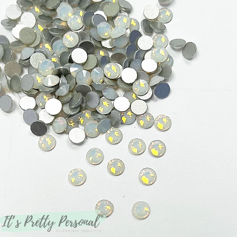 Nail rhinestone pebble effects-SS20 #4- (~1440 PCS) "Frosted Opal”-Glass Rhinestones