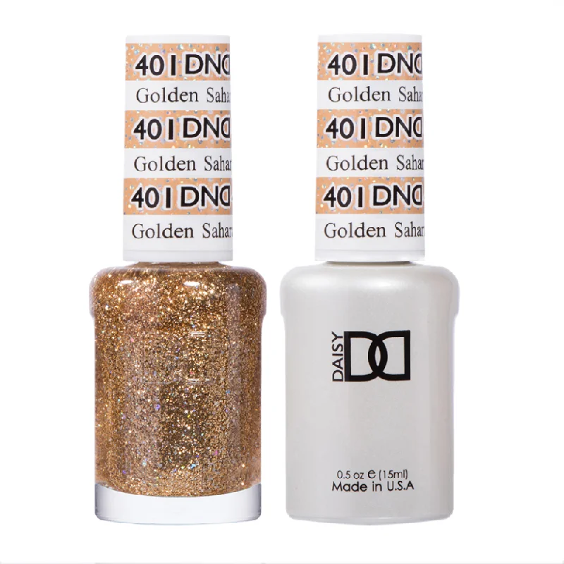 nail polish postcard blue-DND / Gel Nail Polish Matching Duo - Golden Sahara Star 401