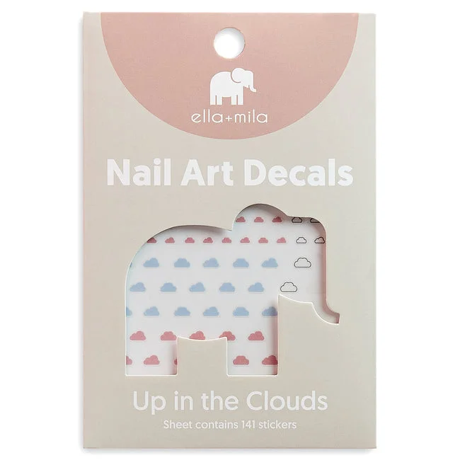 nail polish column shine-ella+mila -  Nail Art Decal - Up In The Clouds - Clouds