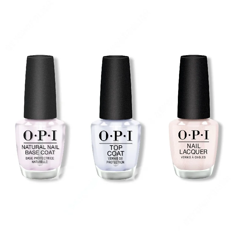 nail polish dam wall-OPI - Nail Lacquer Combo - Base, Top & Naughty Or Ice? 0.5 oz - #HRM01