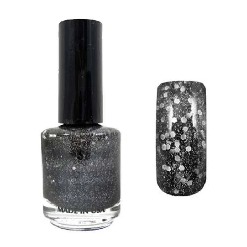 nail polish tweed gray-MIA SECRET Glitter Ink Nail Polish - Black 0.5oz.