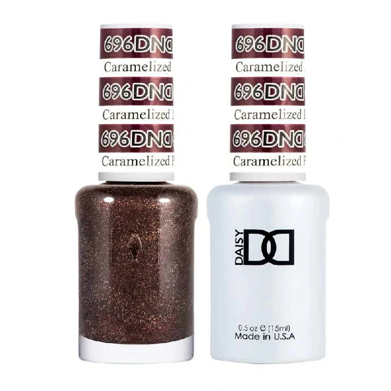 nail polish cistern cool-DND / Gel Nail Polish Matching Duo - Caramelized Plum 696