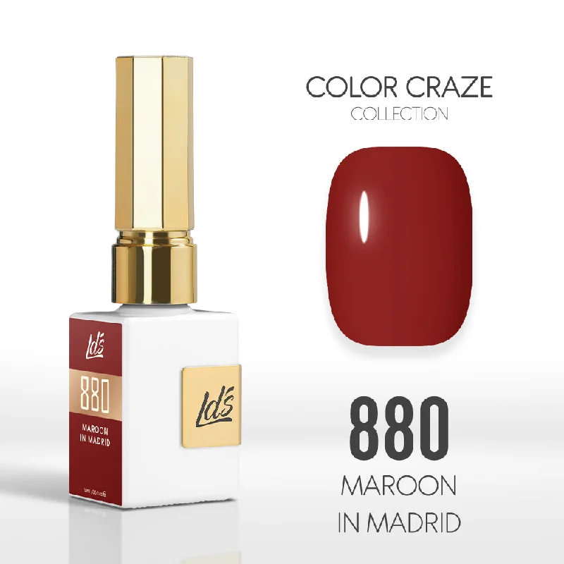 nail polish bubble pop-LDS Color Craze Gel Nail Polish - 880 Maroon in Madrid - 0.5oz