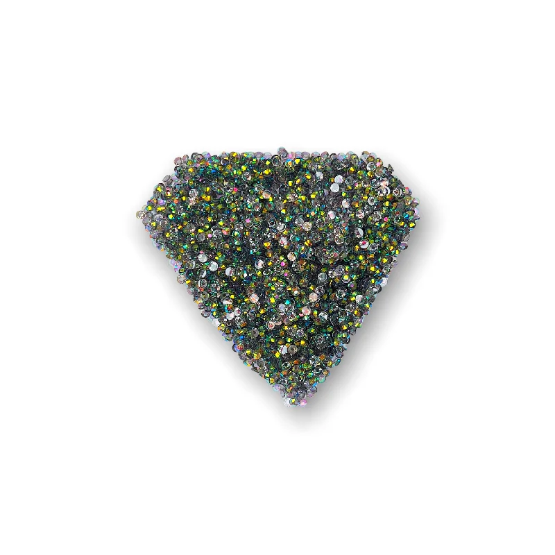 Nail rhinestone haze gradients-#21 Resin Rhinestones- "Licorice" - Size 3mm