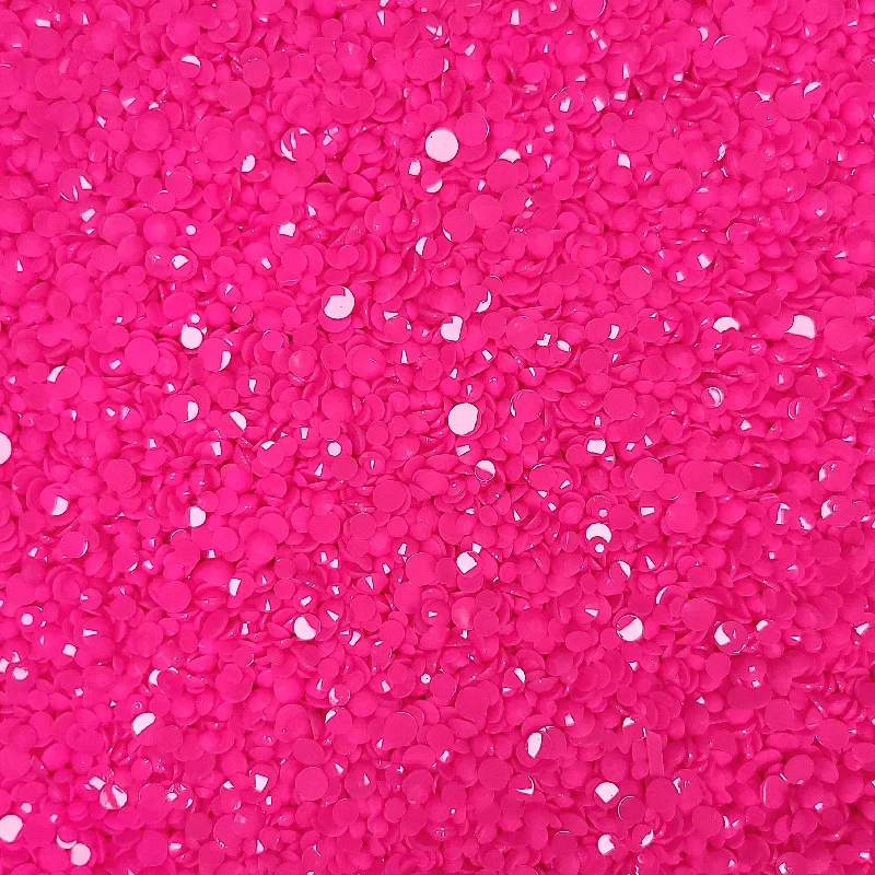 Nail rhinestone dawn art-Chalk Hot Pink Resin Rhinestones