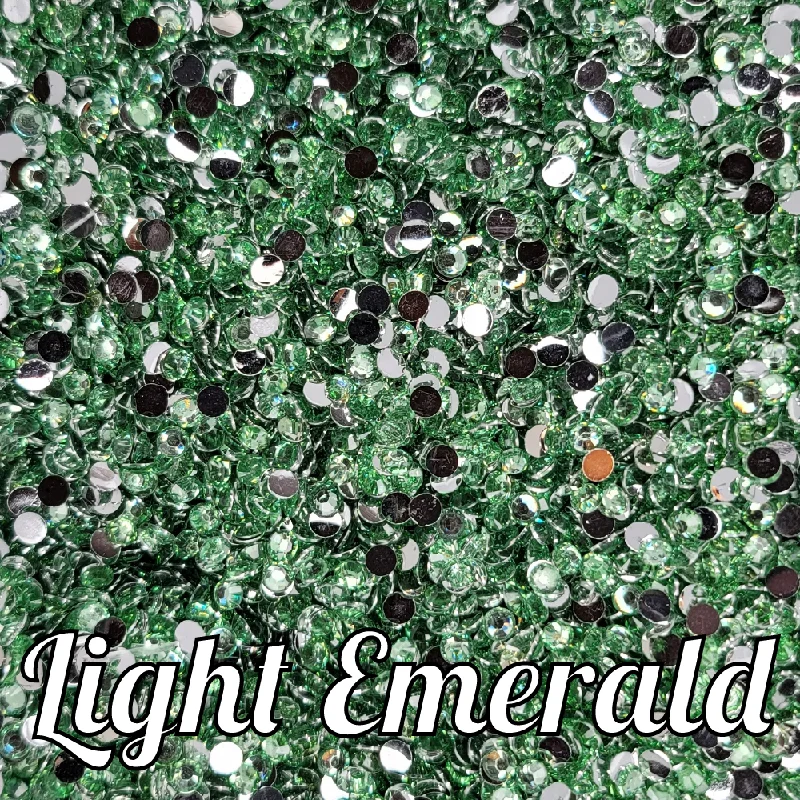 Nail rhinestone gala shine-Light Emerald Resin Rhinestones