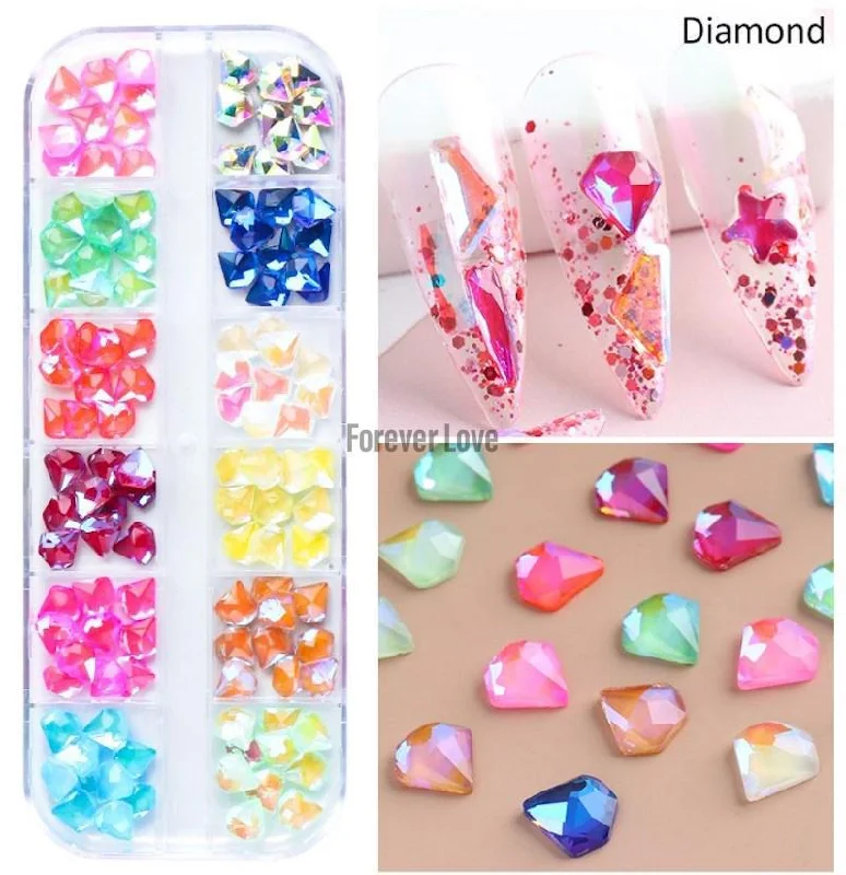 Nail rhinestone deft art-Rhinestones 036 - Forever Love Gems