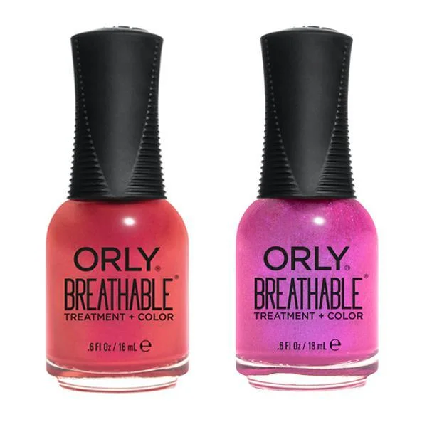 nail polish mud track-Orly - Breathable Combo – All Dahlia'd Up & She's A Wildflower