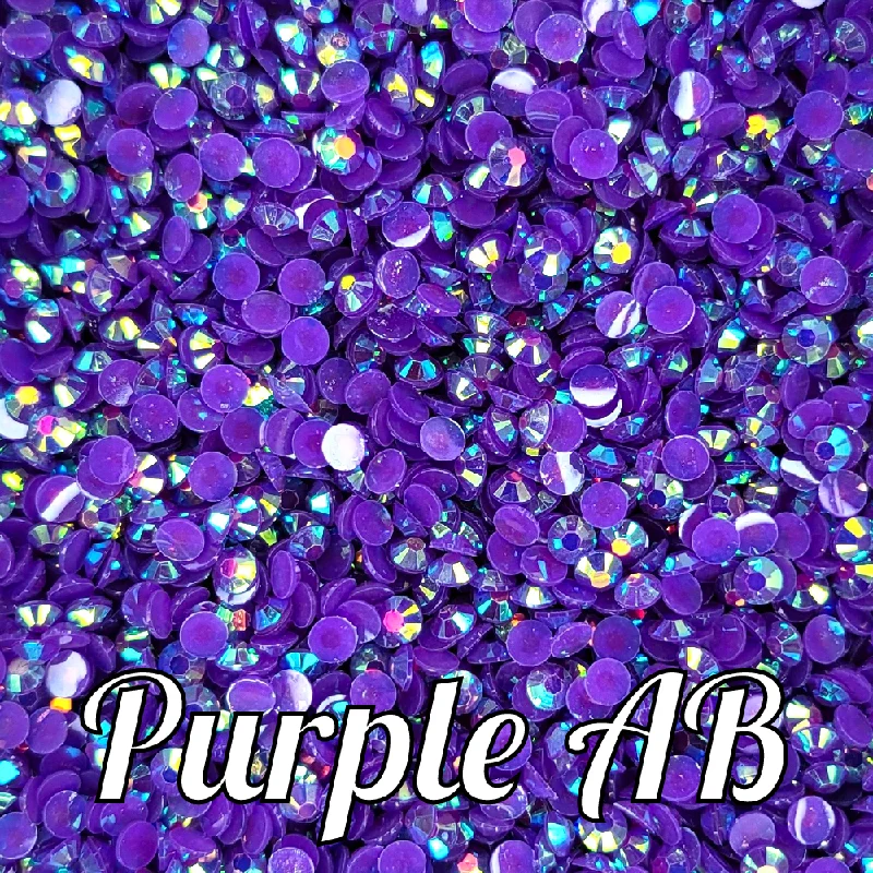 Nail rhinestone knit sets-Purple AB Jelly Rhinestones