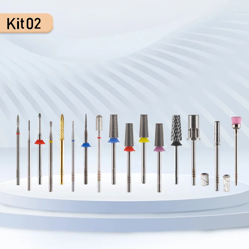 Nail art decoration daily-ACOS Nail Drill Bit Dulex Kit