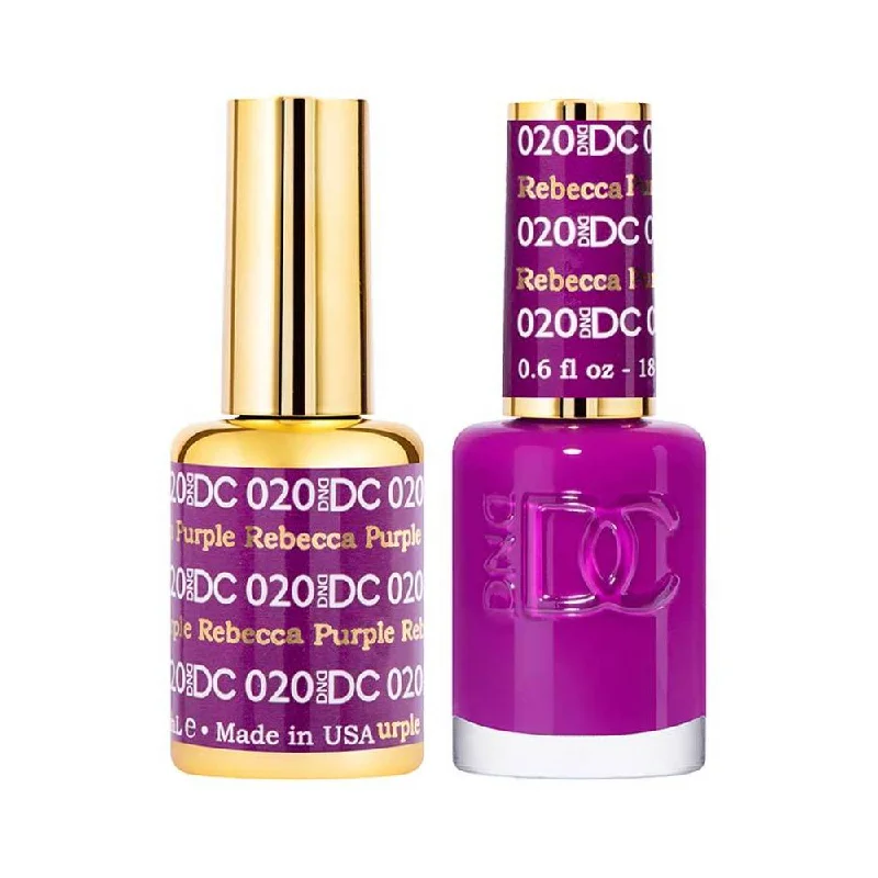 nail polish eddy twist-DND / DC Gel Nail Polish Matching Duo - 020 Rebecca Purple