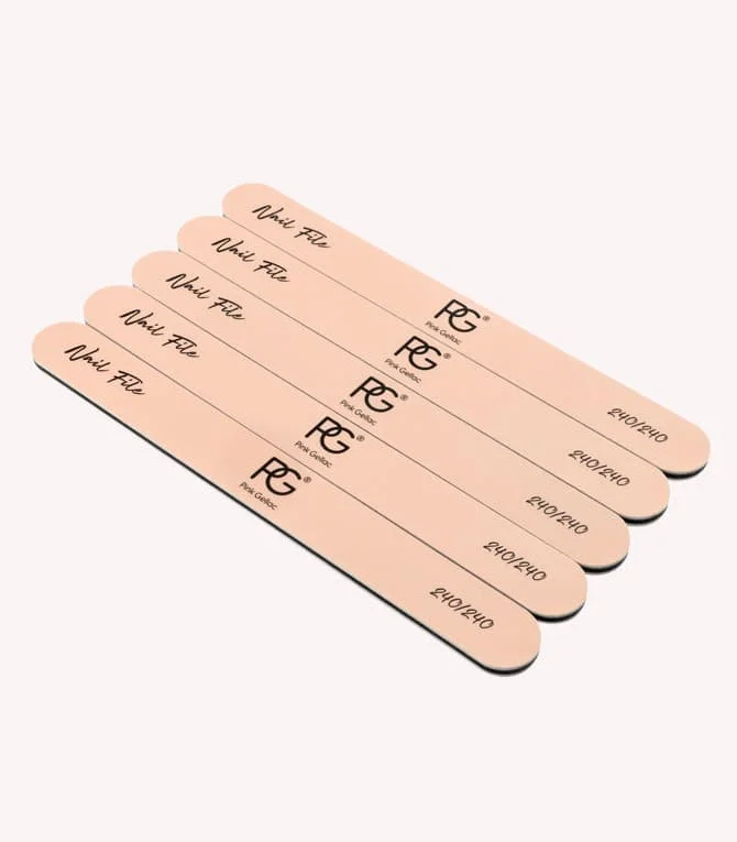 nail repair with removable polish-Nail File 240/240 Grit 5 Pcs