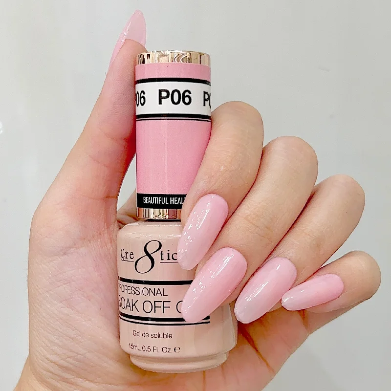 nail repair with foundation-rich polish-Cre8tion Gel - French Collection 0.5oz - P06 It's a Girl Pink