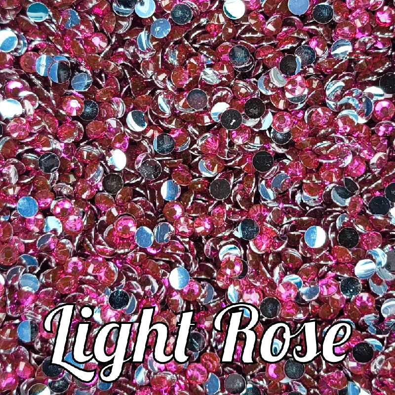 Nail rhinestone line shine-Light Rose Resin Rhinestones