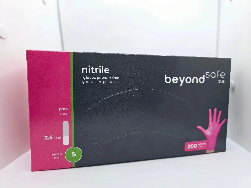 nail repair with shine-layer gel-SMALL- BEYOND SAFE PINK NITRILE GLOVES 200/BOX