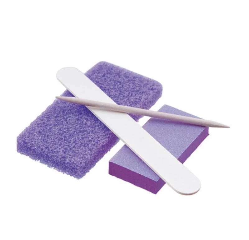 nail repair with veil-rich gel-Purple Disposable Pedicure Kit