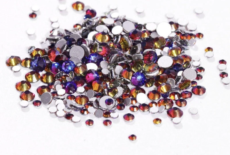 Nail rhinestone grade guide-No 9 Multi sized bulk bag 1440pc Rhinestones