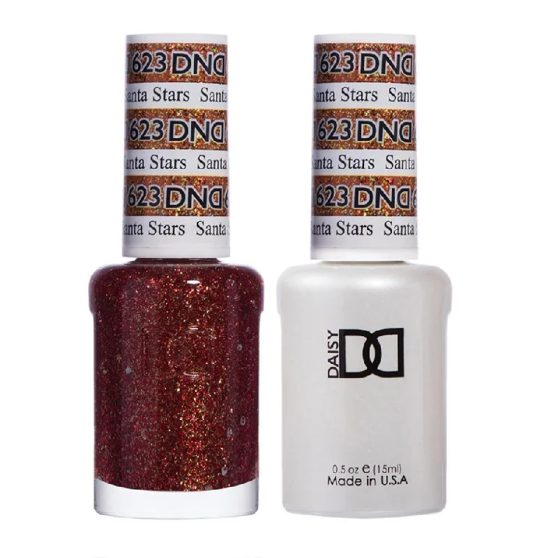 nail polish grove shade-DND / Gel Nail Polish Matching Duo - Santa Stars 623