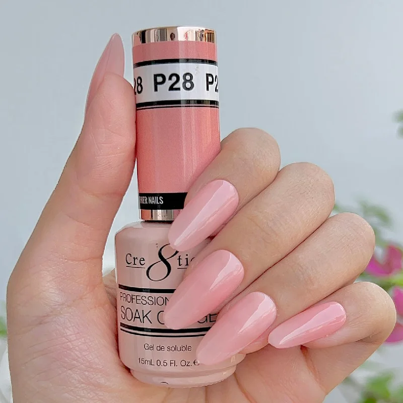 nail repair with unscented polish-Cre8tion Gel - French Collection 0.5oz - P28 Pink