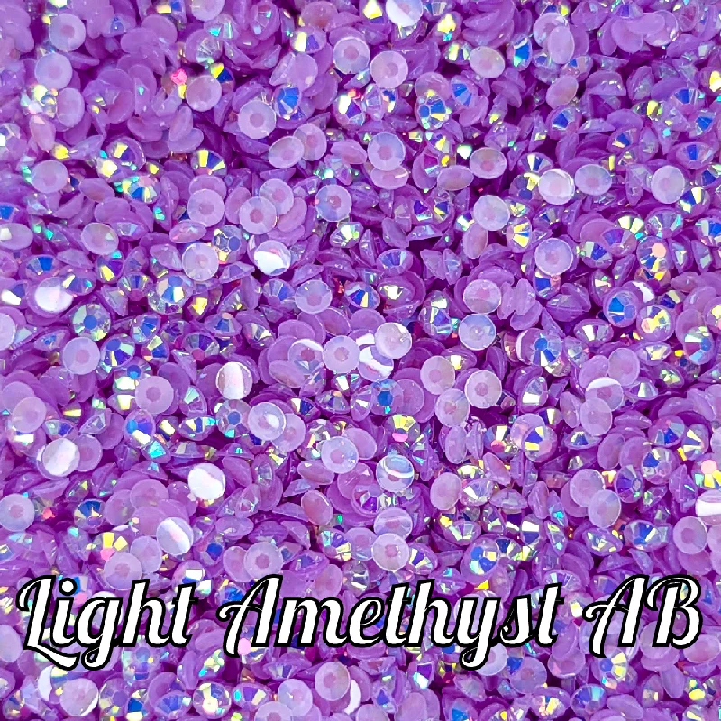 Nail rhinestone span trends-Light Amethyst AB Jelly Rhinestones