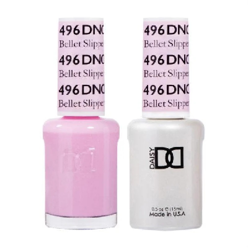 nail polish journal page-DND / Gel Nail Polish Matching Duo - Bellet Slipper 496