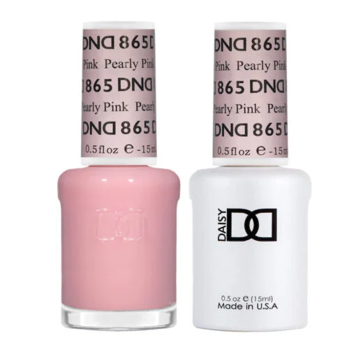 nail polish suede touch-DND - 865 Pearly Pink - Gel Nail Polish Matching Duo