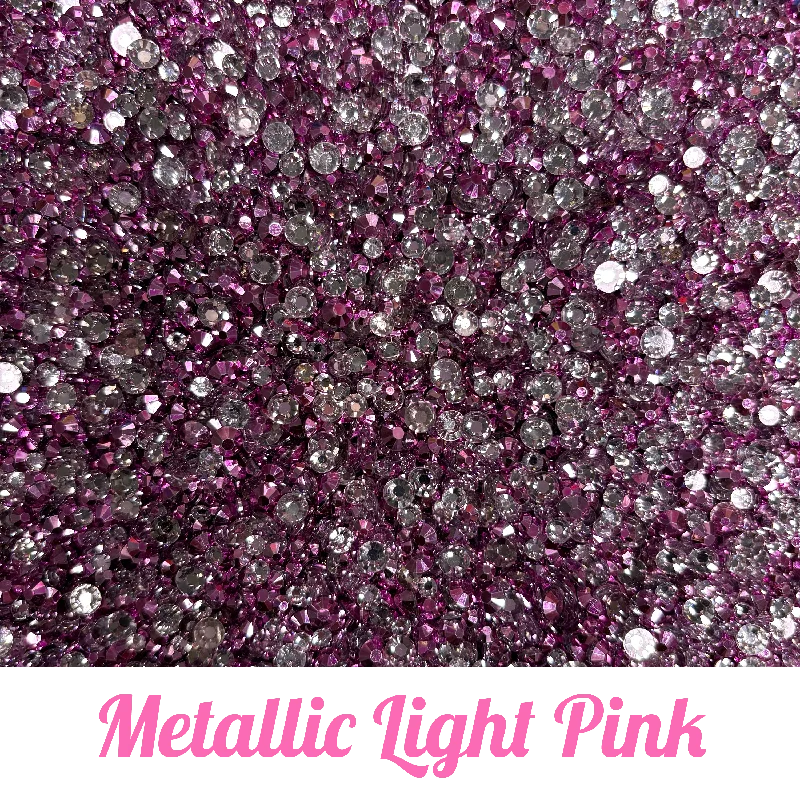 Nail rhinestone flash effects-Metallic Resin Rhinestone Scoops