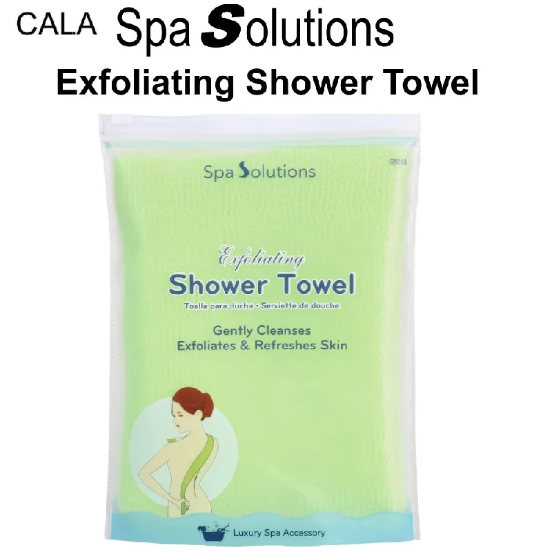 nail repair for nail repair customer favorite-use care kit-Spa Solutions Exfoliating Shower Towel, Green (69216)