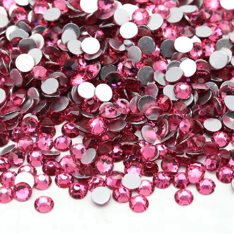 Nail rhinestone new spins-Rose Mixed Sizes Glass Rhinestones