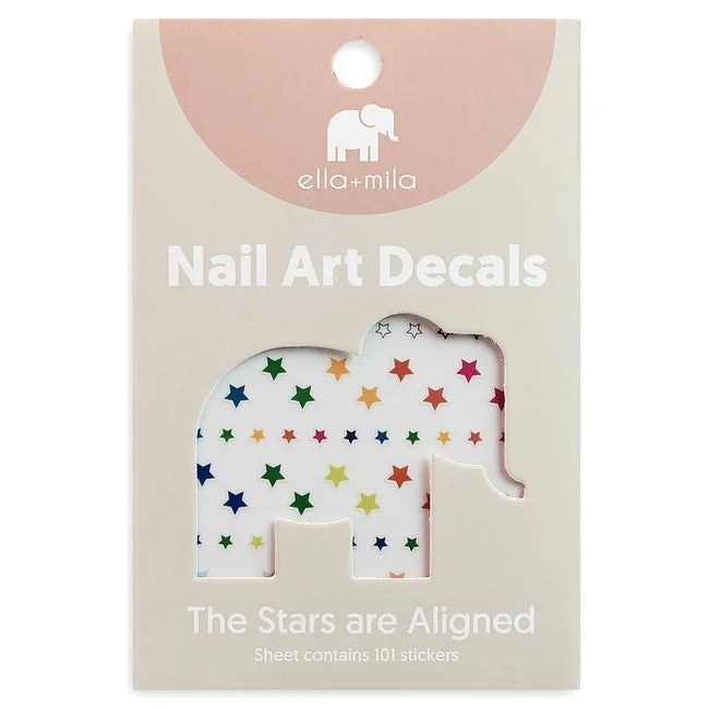 nail polish relic find-ella+mila -  Nail Art Decal - The Stars Are Aligned - Stars and Diamonds