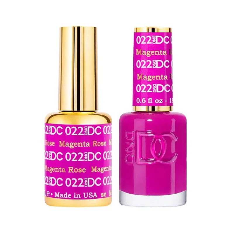 nail polish tide pull-DND / DC Gel Nail Polish Matching Duo - 022 Magenta Rose