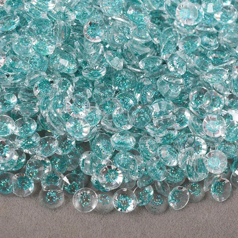 Nail rhinestone swift shine-Starry Peacock Blue Bulk Bag